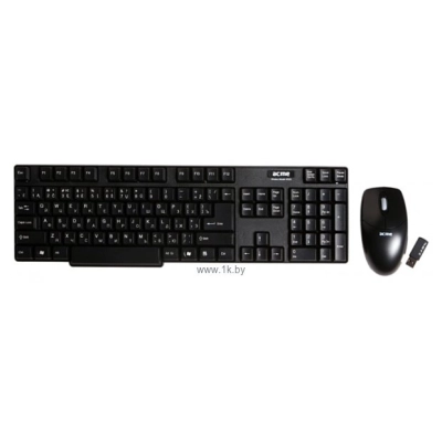 ACME Wireless Keyboard and Mouse Set WS03 black USB