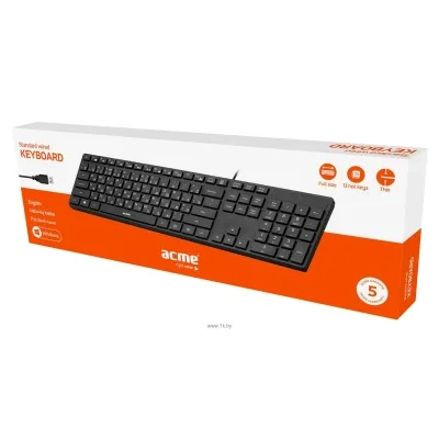 ACME Wired Keyboard KS07 black USB