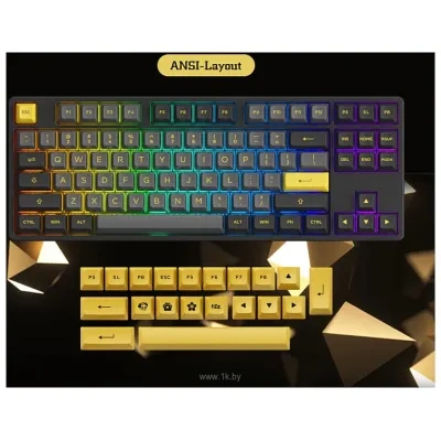 Akko 5087B Plus black & Gold  Cream Yellow V3