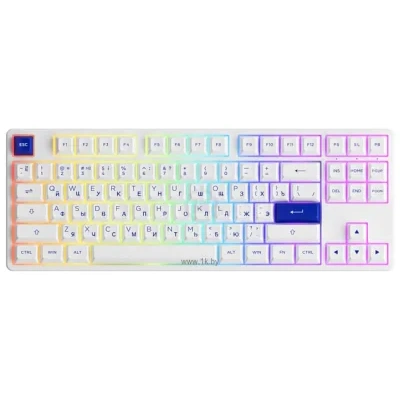 Akko 5087S White & Blue  CS Jelly Pink