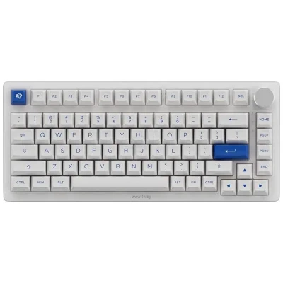 Akko PC75B Plus White & Blue  CS Jelly black
