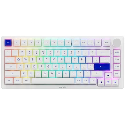 Akko PC75B Plus White & Blue  CS Jelly Pink (bez kirillitsyi)