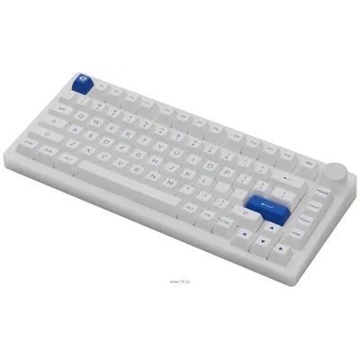 Akko PC75B Plus White & Blue  CS Jelly Pink (bez kirillitsyi)