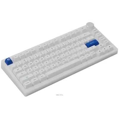 Akko PC75B Plus White & Blue  CS Jelly Pink (bez kirillitsyi)