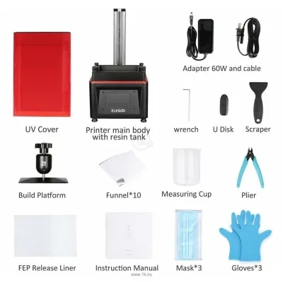 Elegoo Mars UV Photocuring LCD (krasnyiy)
