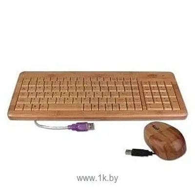 D-Computer Kit USB Keyboard+optical mouse Wood